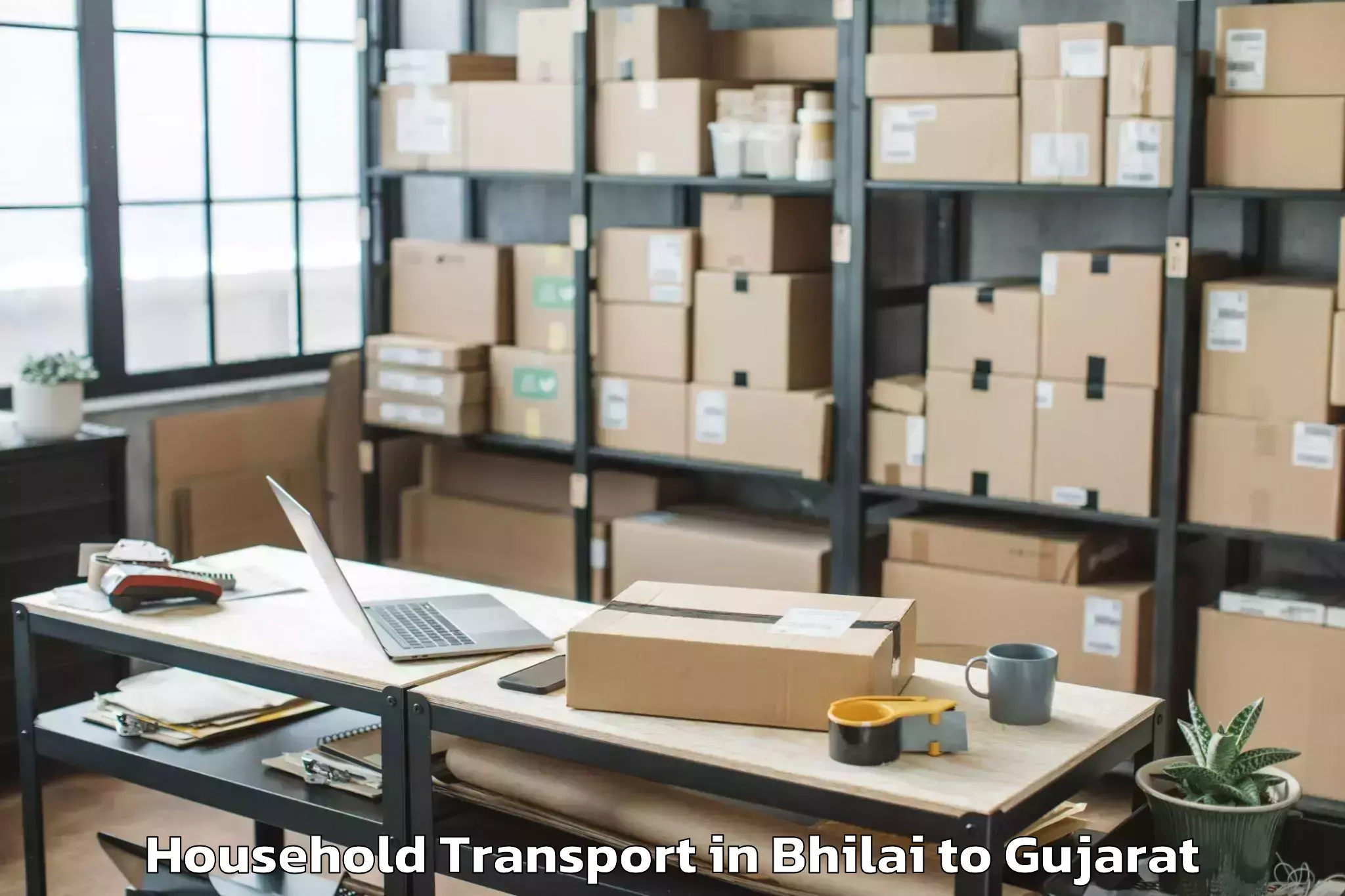 Affordable Bhilai to Dhoraji Household Transport